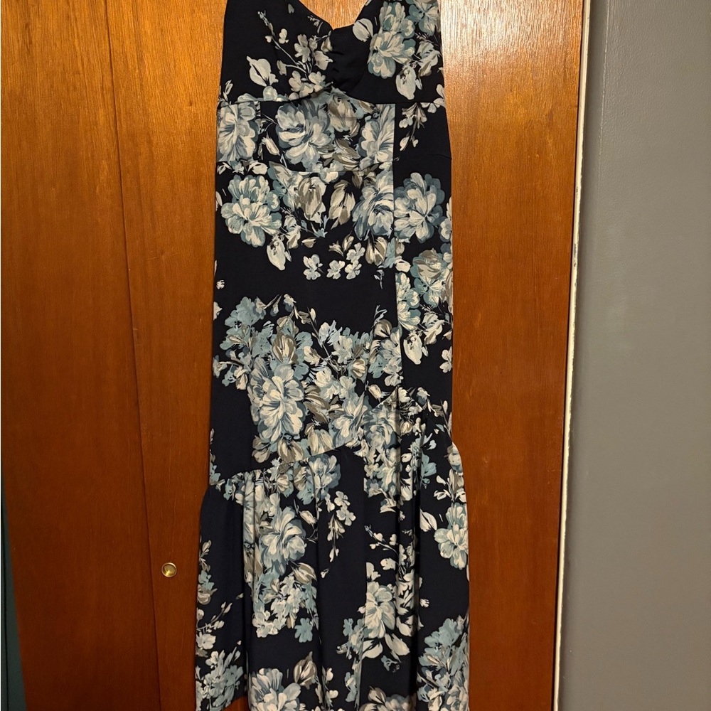 Floral Halter Maxi Dress